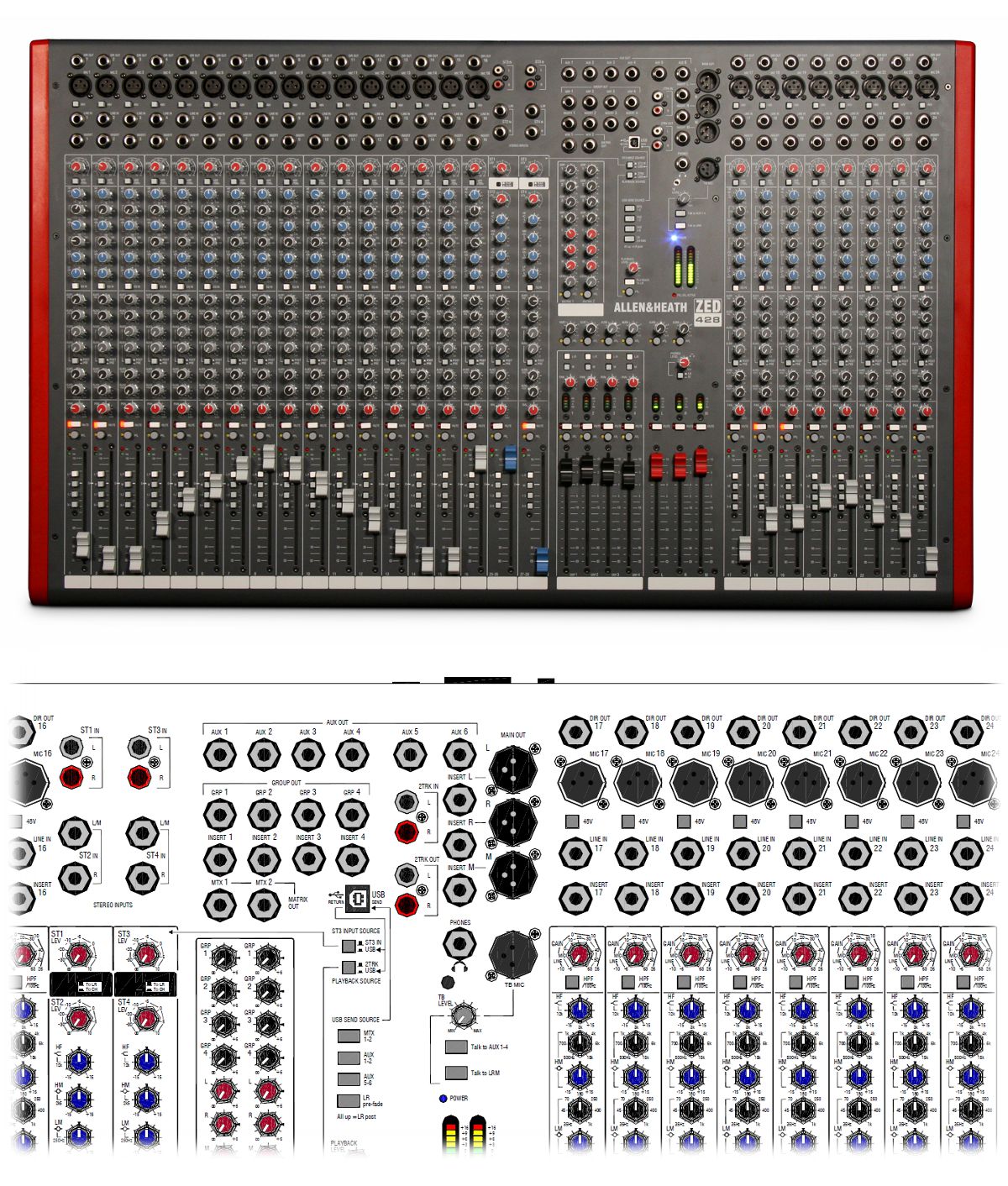 Mikser audio Allen&Heath ZED 428