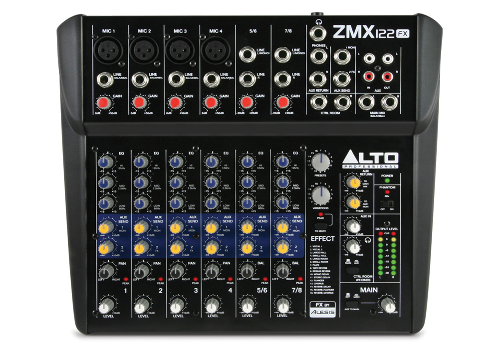 Mikser audio ALTO ZMX122 FX