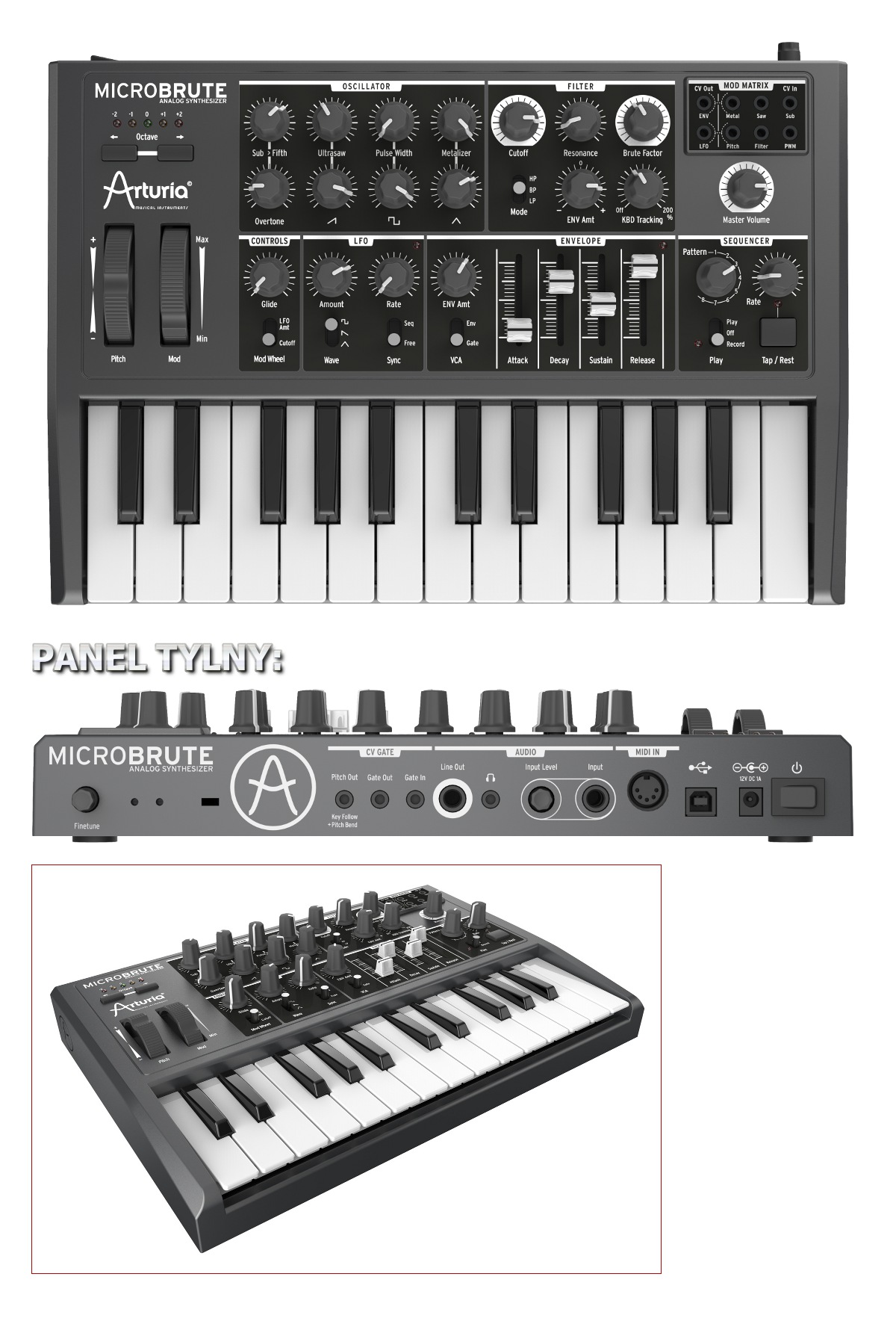 Syntezator Arturia MICROBRUTE /Analogowy