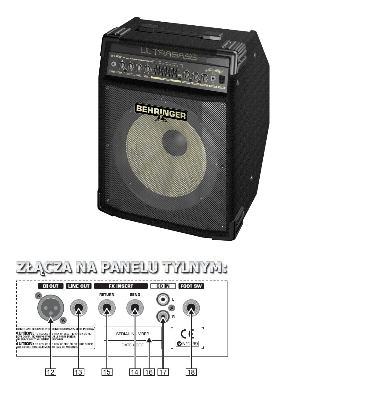 BEHRINGER ULTRABASS BXL1800A