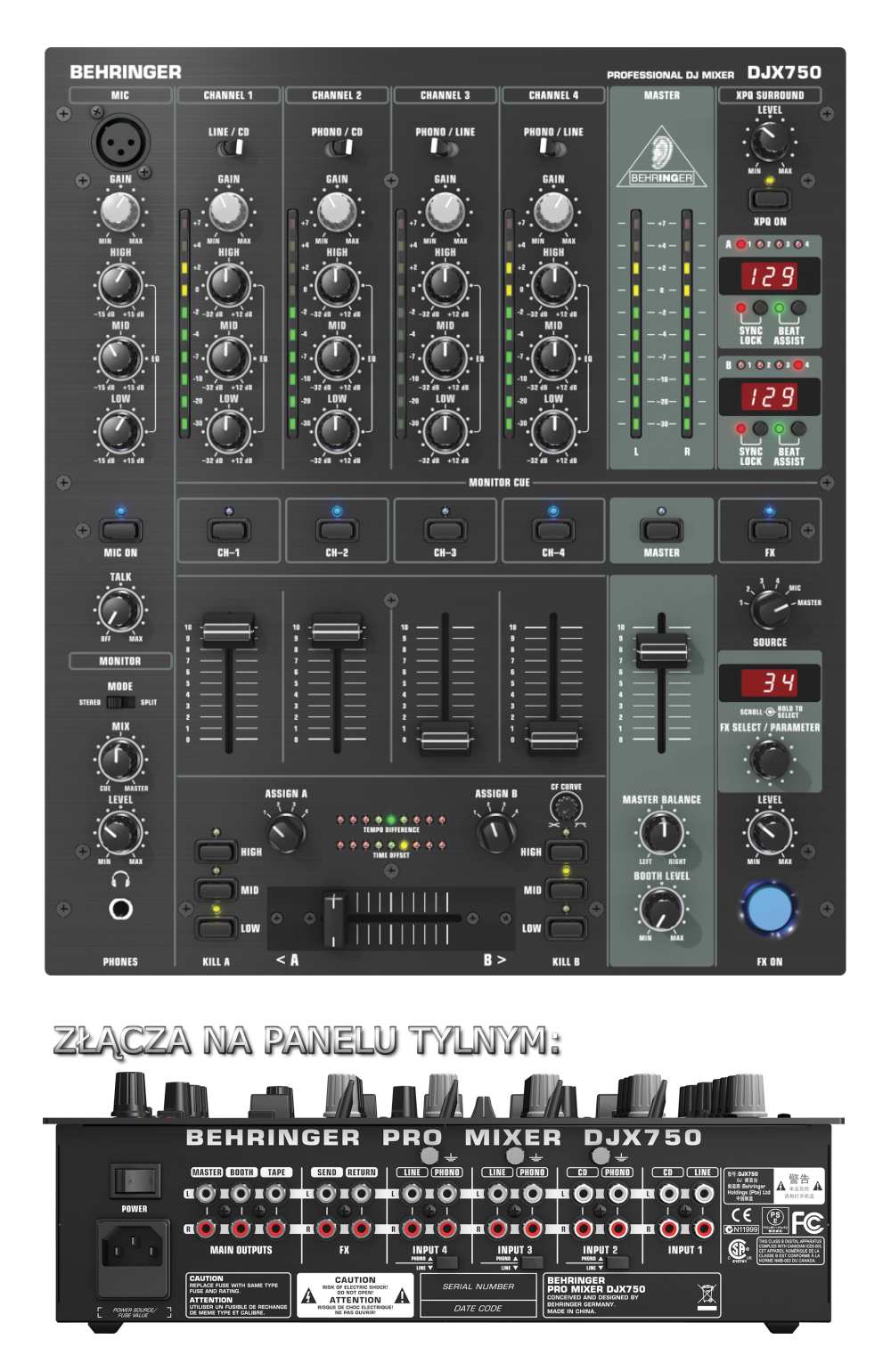 BEHRINGER PRO MIXER DJX750