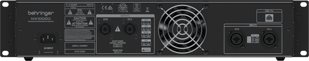 Końcówka mocy BEHRINGER NX1000D - miniatura