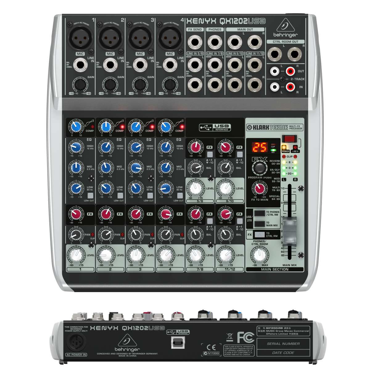 Mikser audio BEHRINGER XENYX QX1202USB