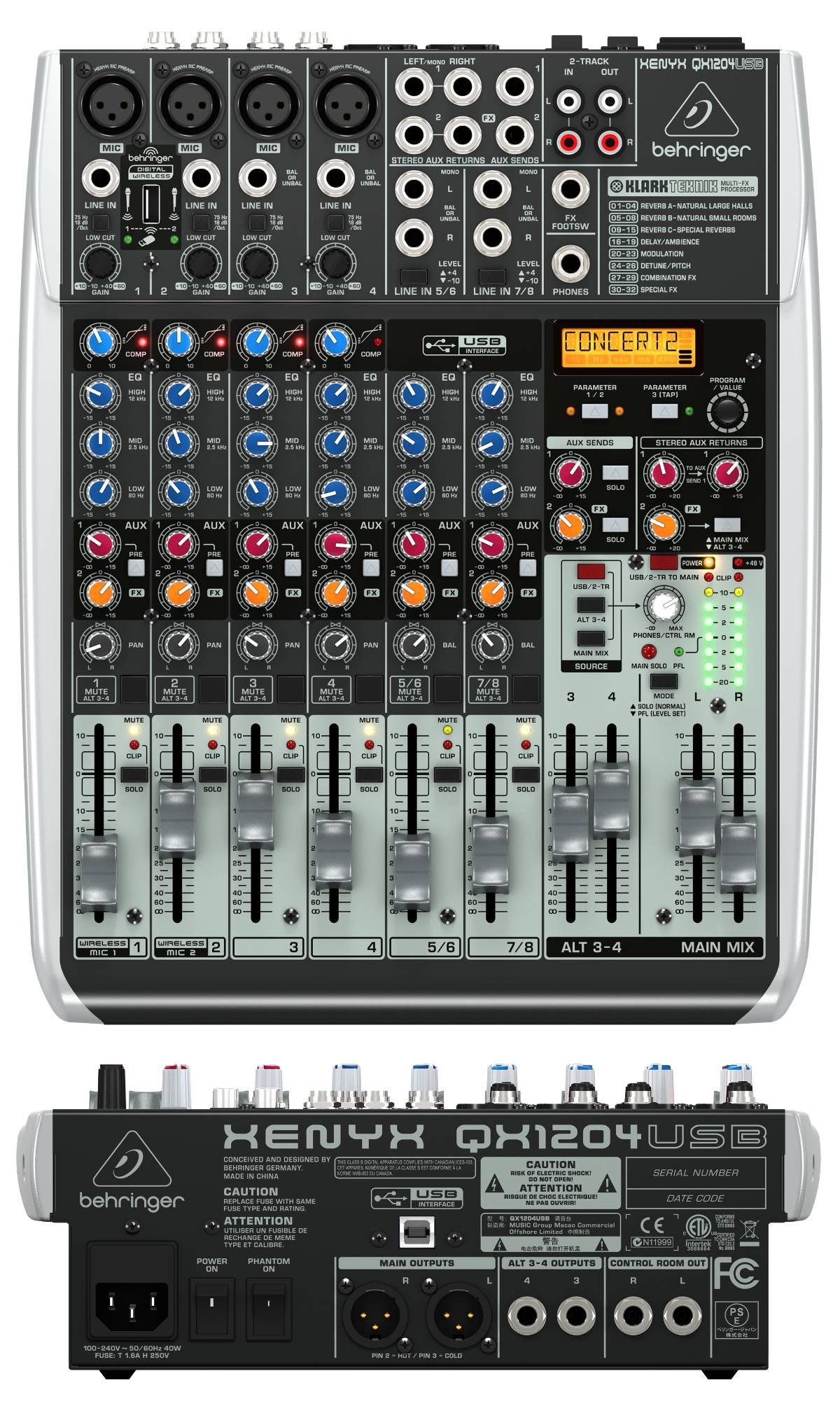 Mikser audio BEHRINGER XENYX QX1204USB