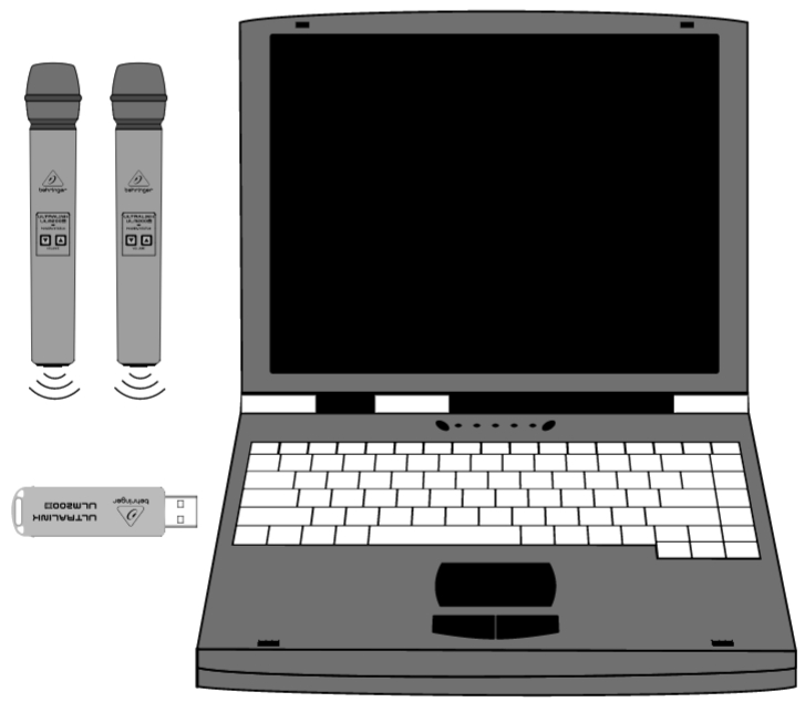 Mikrofon bezprzewodowy BEHRINGER ULTRALINK ULM202USB (2.4 GHz) - miniatura