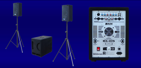 Zestaw nagłośnieniowy BOX Zestaw SUB-SAT 400W/RMS