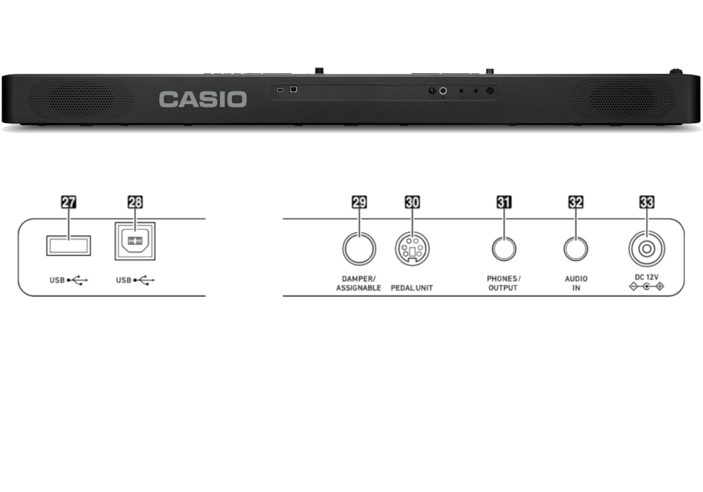 Pianino cyfrowe CASIO CDP-S350 + NOGI + LISTWA - miniatura