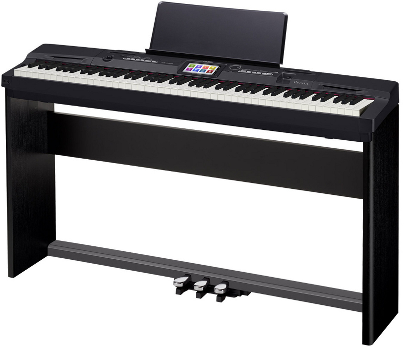 CASIO Privia PX-360 BK + NOGI + LISTWA