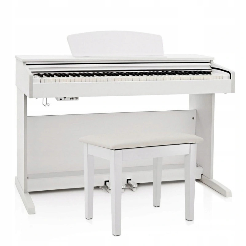 Pianino cyfrowe Dynatone SLP-175 WH + ŁAWA + LEKCJE GRY GRATIS