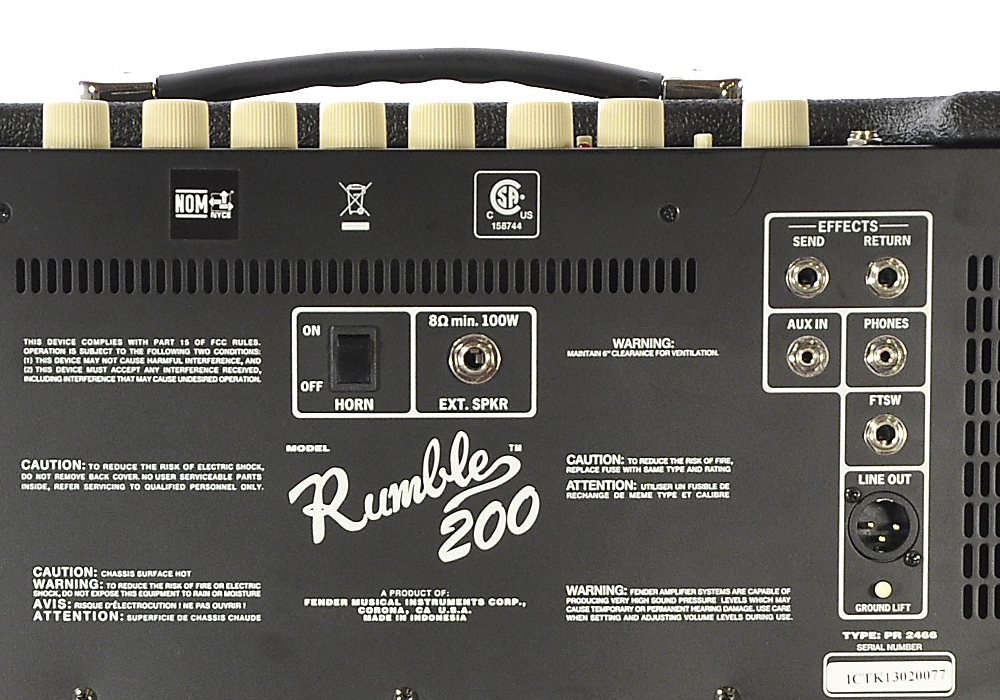 Wzmacniacz basowy Fender Rumble 200 v3 - miniatura