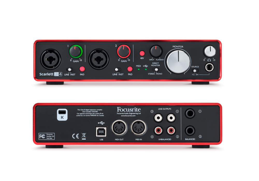 Focusrite Scarlett 2i4 2Gen - miniatura