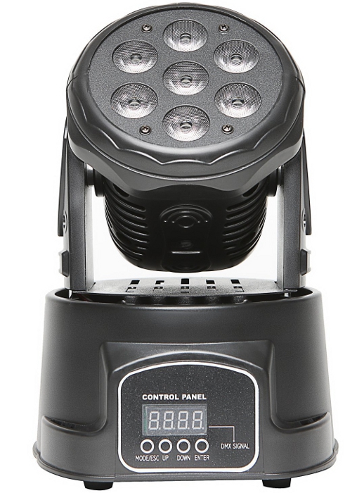 FRACTAL MINI LED MOVING HEAD 7x10W - miniatura