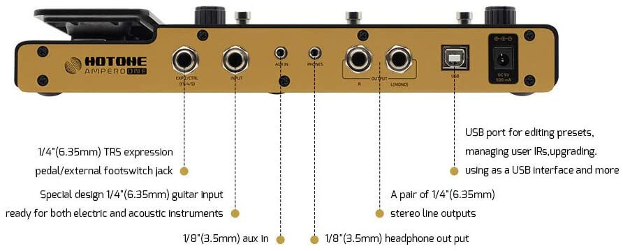 Multiefekt gitarowy Hotone Ampero One MP-80 - miniatura