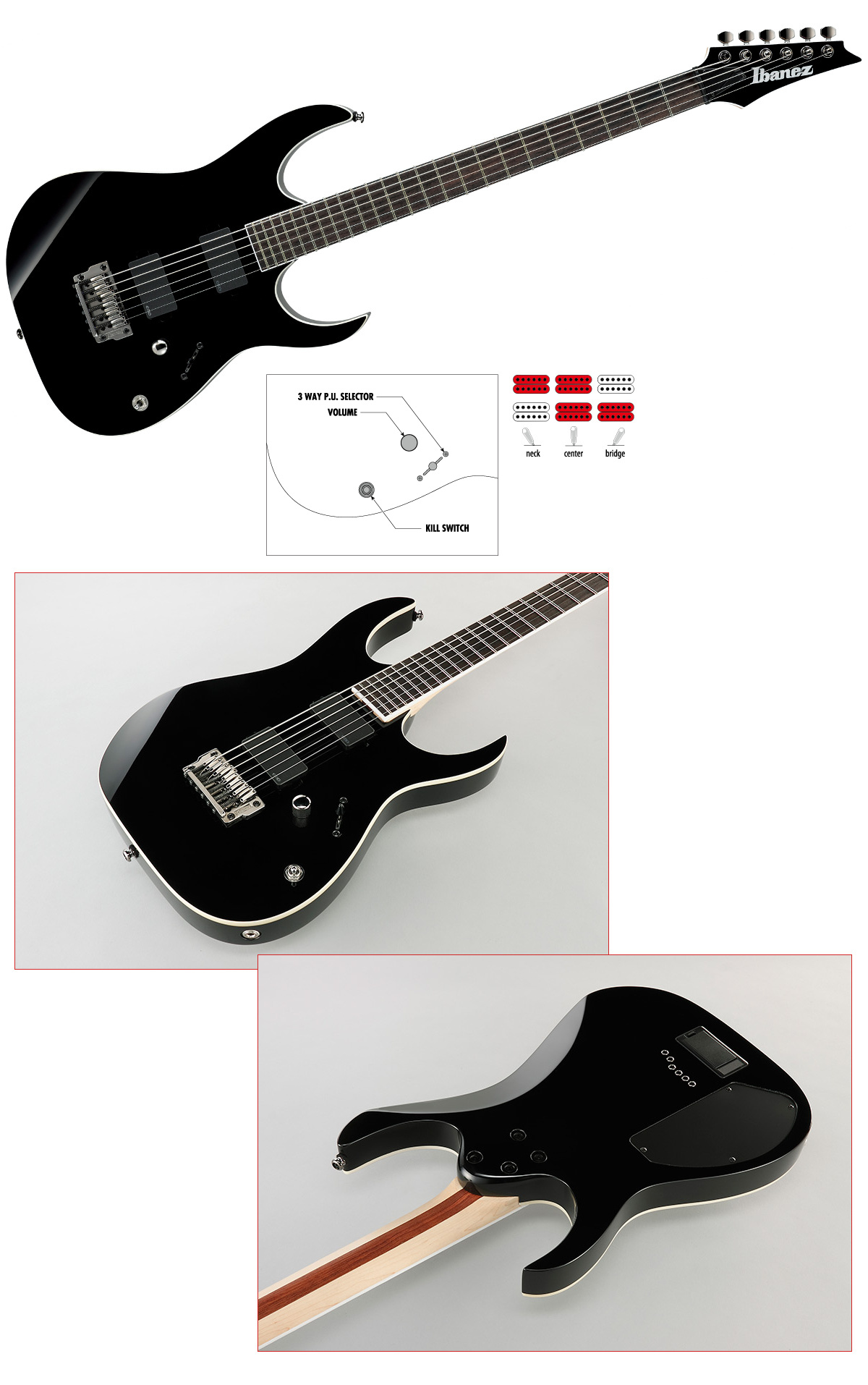 Ibanez RGIB6 BK