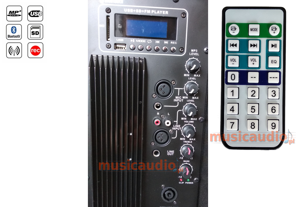 Kolumna aktywna IGO SYSTEM SSP-2112AU - miniatura