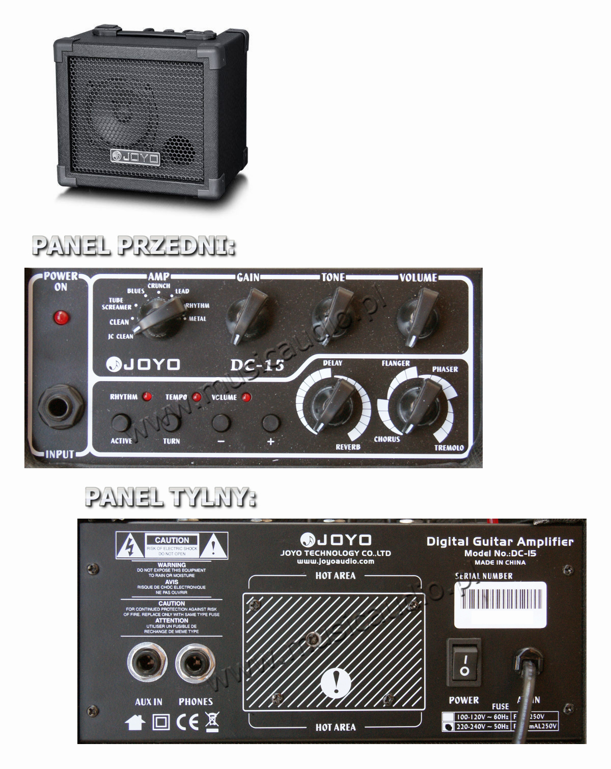 Wzmacniacz do gitary elektrycznej JOYO DC-15