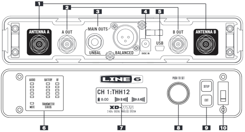LINE6 XD-V75HS BLK - miniatura