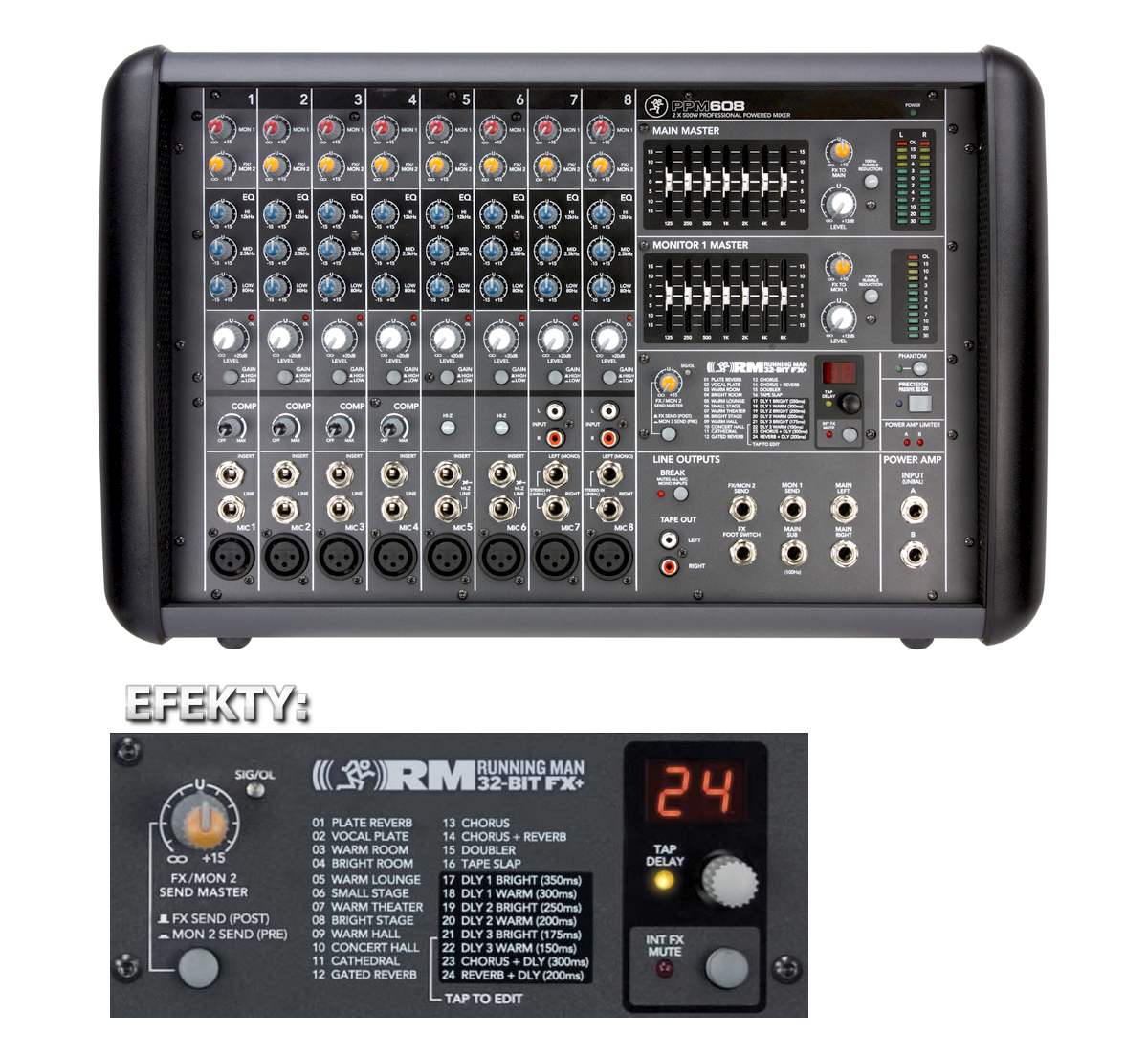 Powermikser MACKIE PPM 608