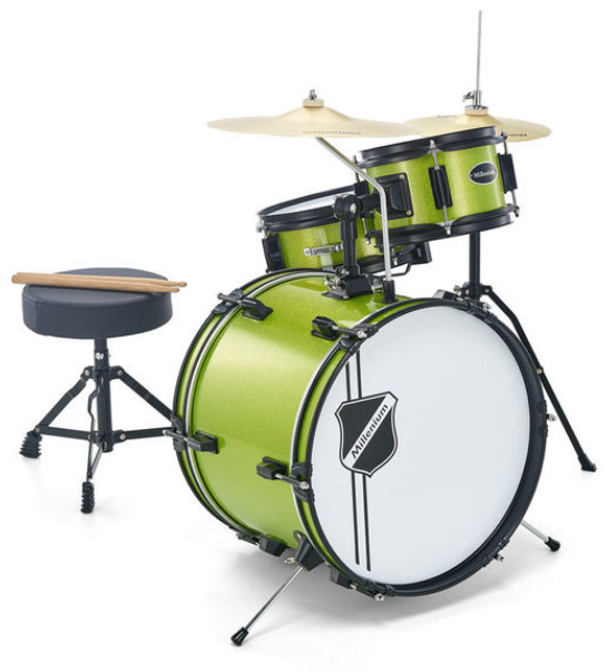 Millenium Youngster Drum Set Green - miniatura