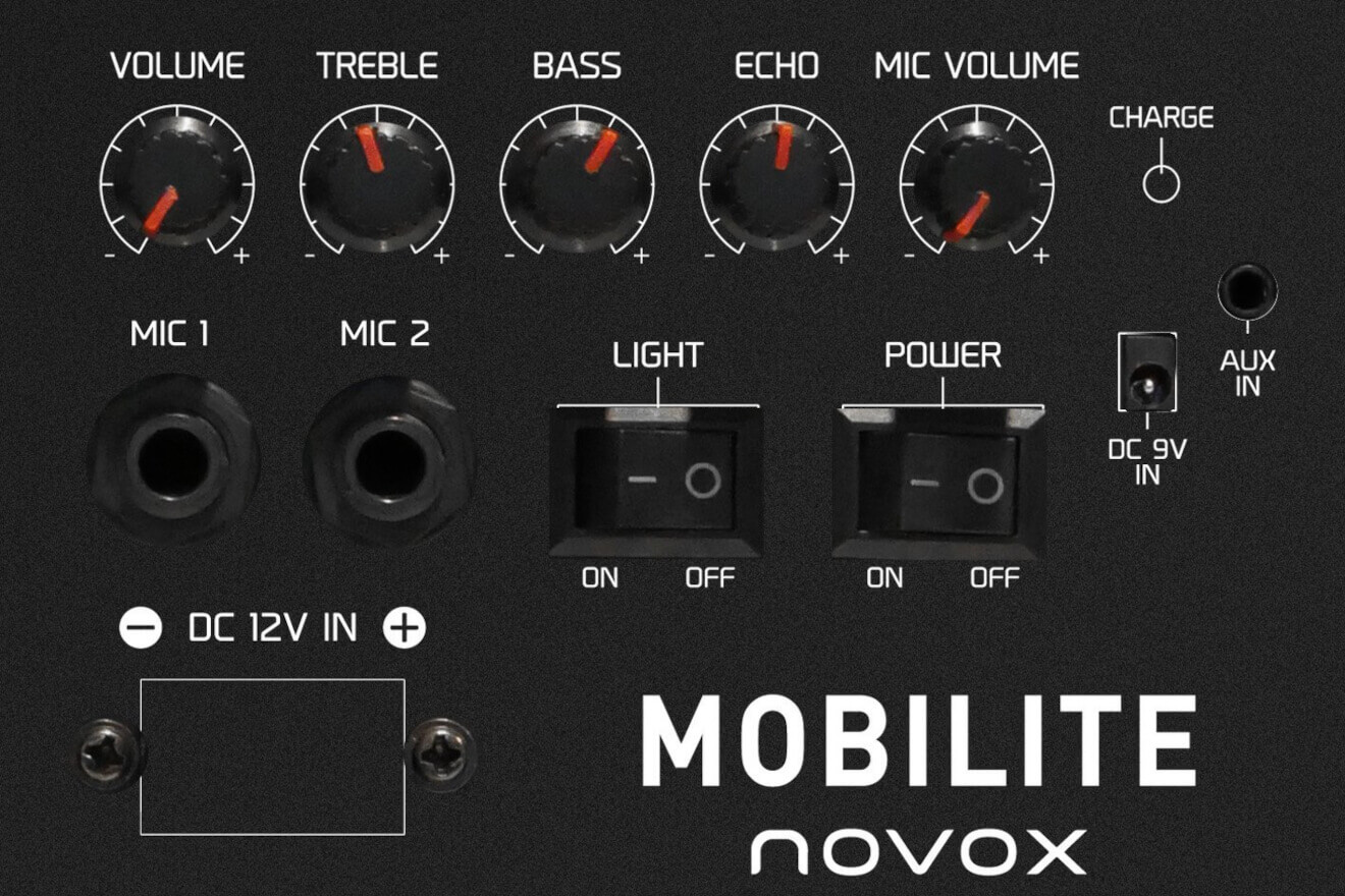 Zestaw nagłośnieniowy novox MOBILITE ORANGE /akumulator /bluetooth - miniatura