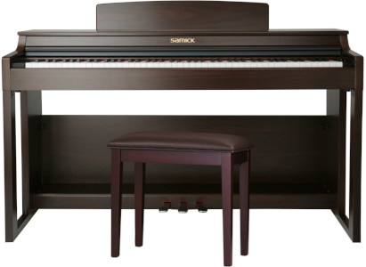 Pianino cyfrowe Samick DP-300 RW + ława + słuchawki + LEKCJE GRATIS - miniatura