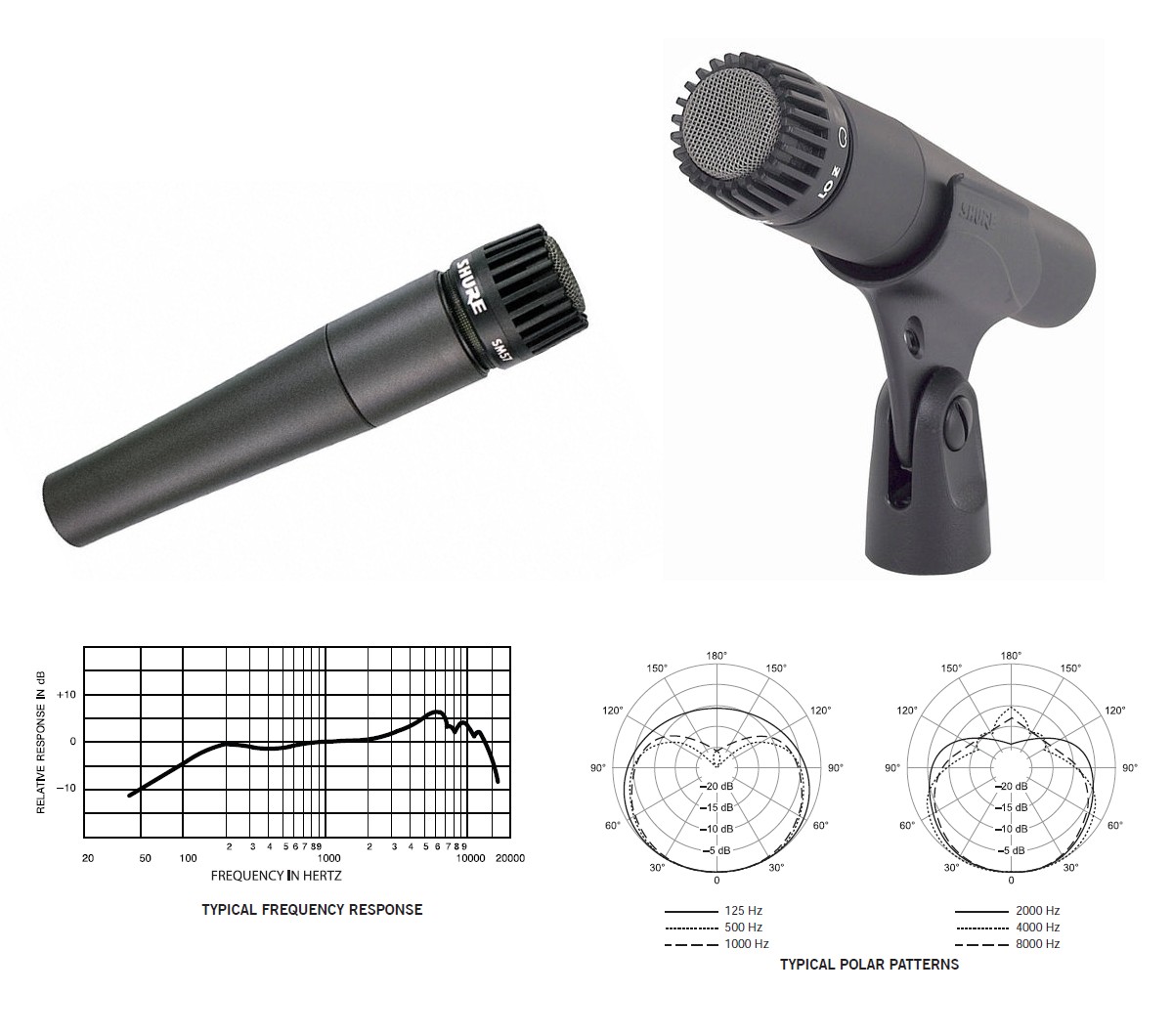 Mikrofon dynamiczny SHURE SM57-LCE