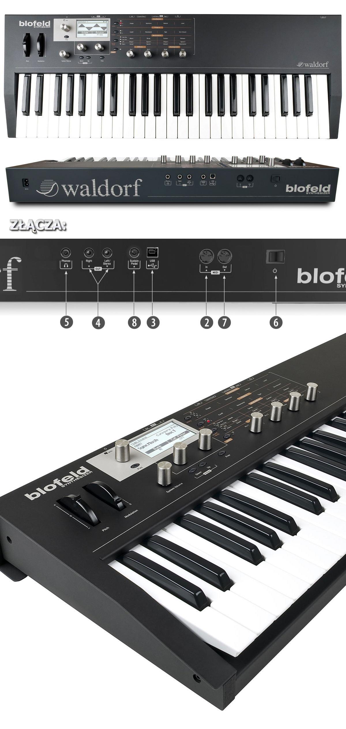 Syntezator Waldorf Blofeld Keyboard Black