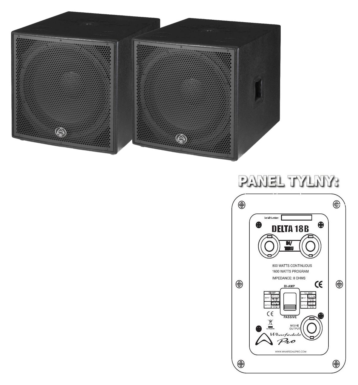 Wharfedale Pro DELTA 18B zestaw