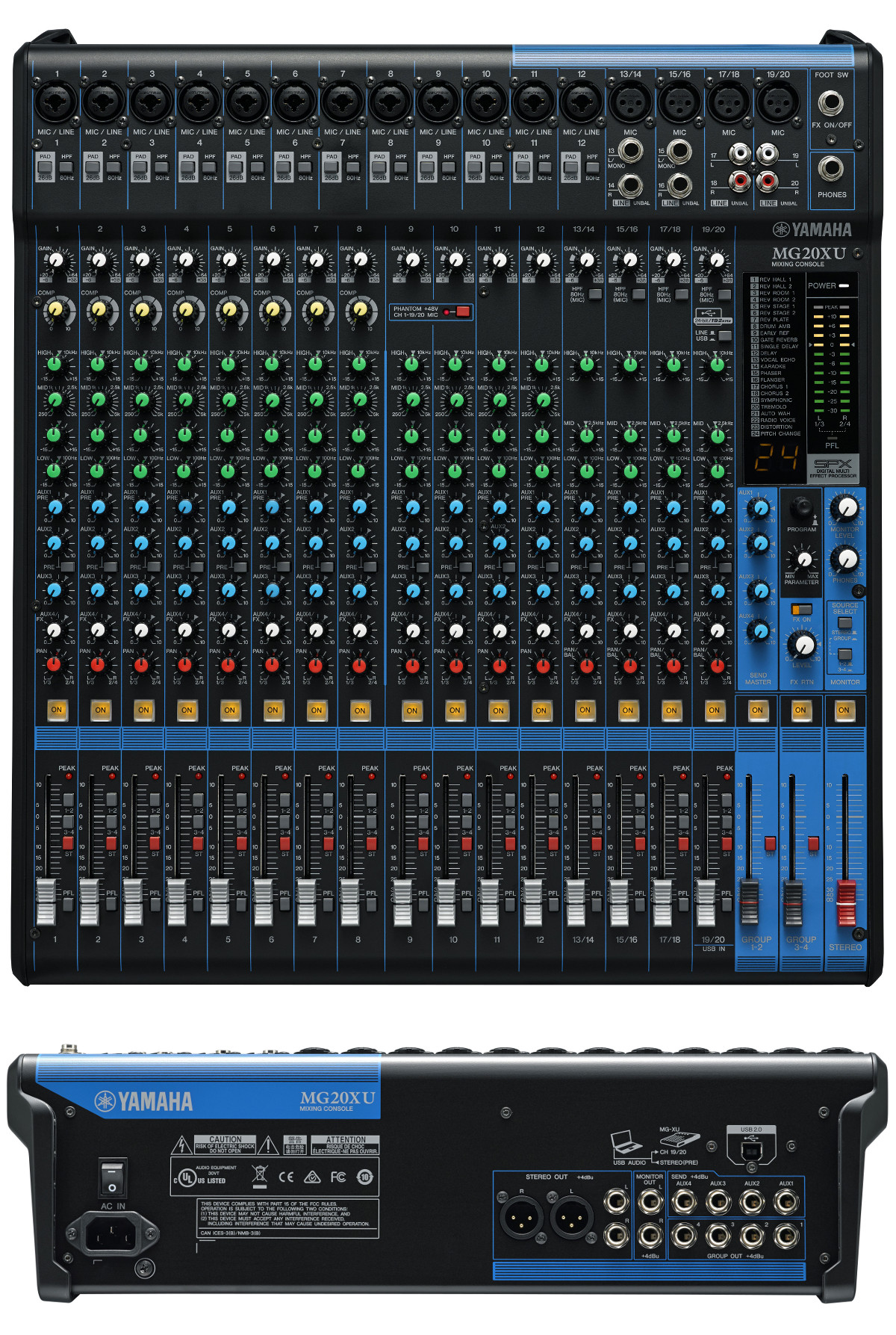 Mikser audio YAMAHA MG20XU