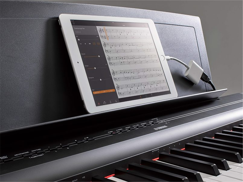 Pianino cyfrowe YAMAHA P-125a B + NOGI + LISTWA - miniatura