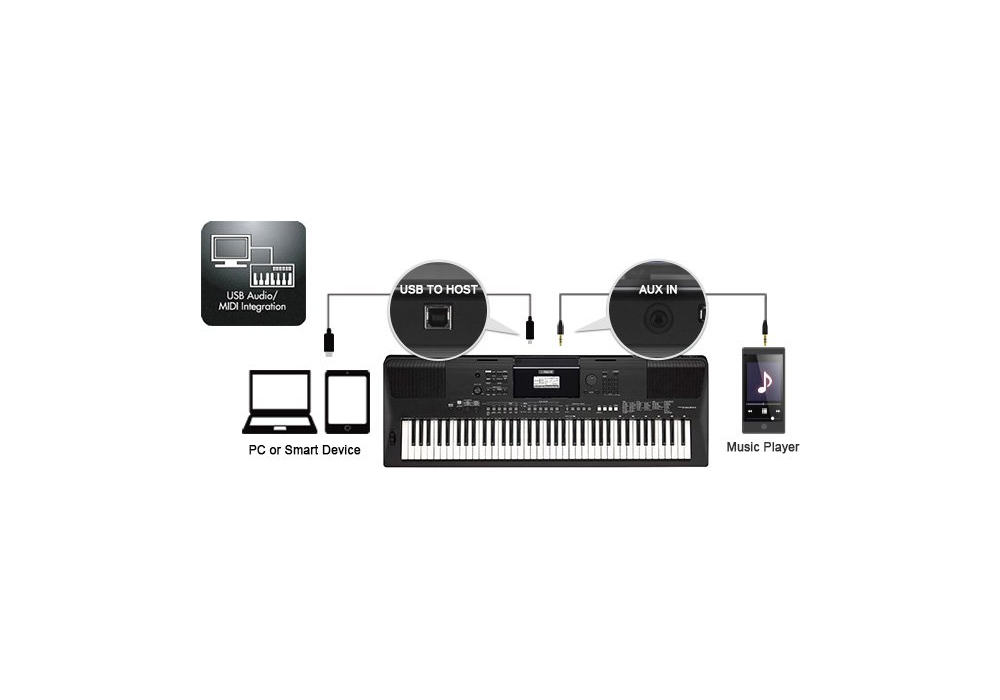 YAMAHA PSR-EW410 - miniatura