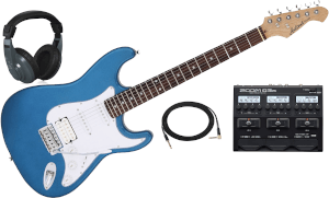 Zestaw gitarowy Aria STG-004 MBL + Zoom G3n /akcesoria 