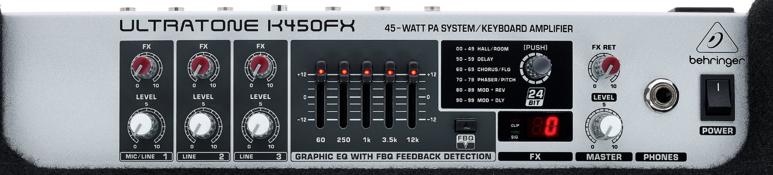 Wzmacniacz keyboardowy BEHRINGER K450FX - miniatura