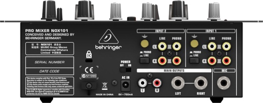 Mikser DJ BEHRINGER NOX101 - miniatura