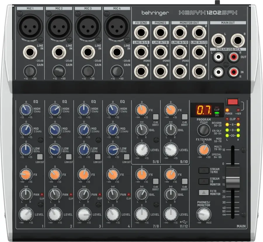 Mikser audio BEHRINGER XENYX 1202SFX - miniatura