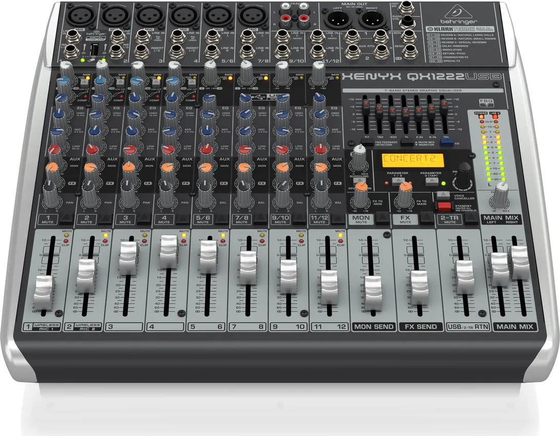 Mikser audio BEHRINGER XENYX QX1222USB - miniatura