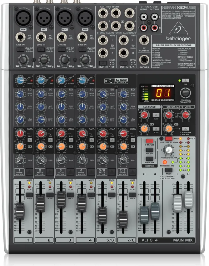 Mikser audio BEHRINGER XENYX X1204USB - miniatura