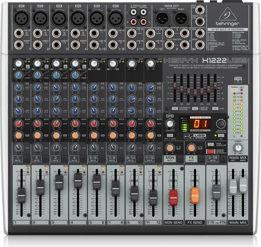 Mikser audio BEHRINGER XENYX X1222USB