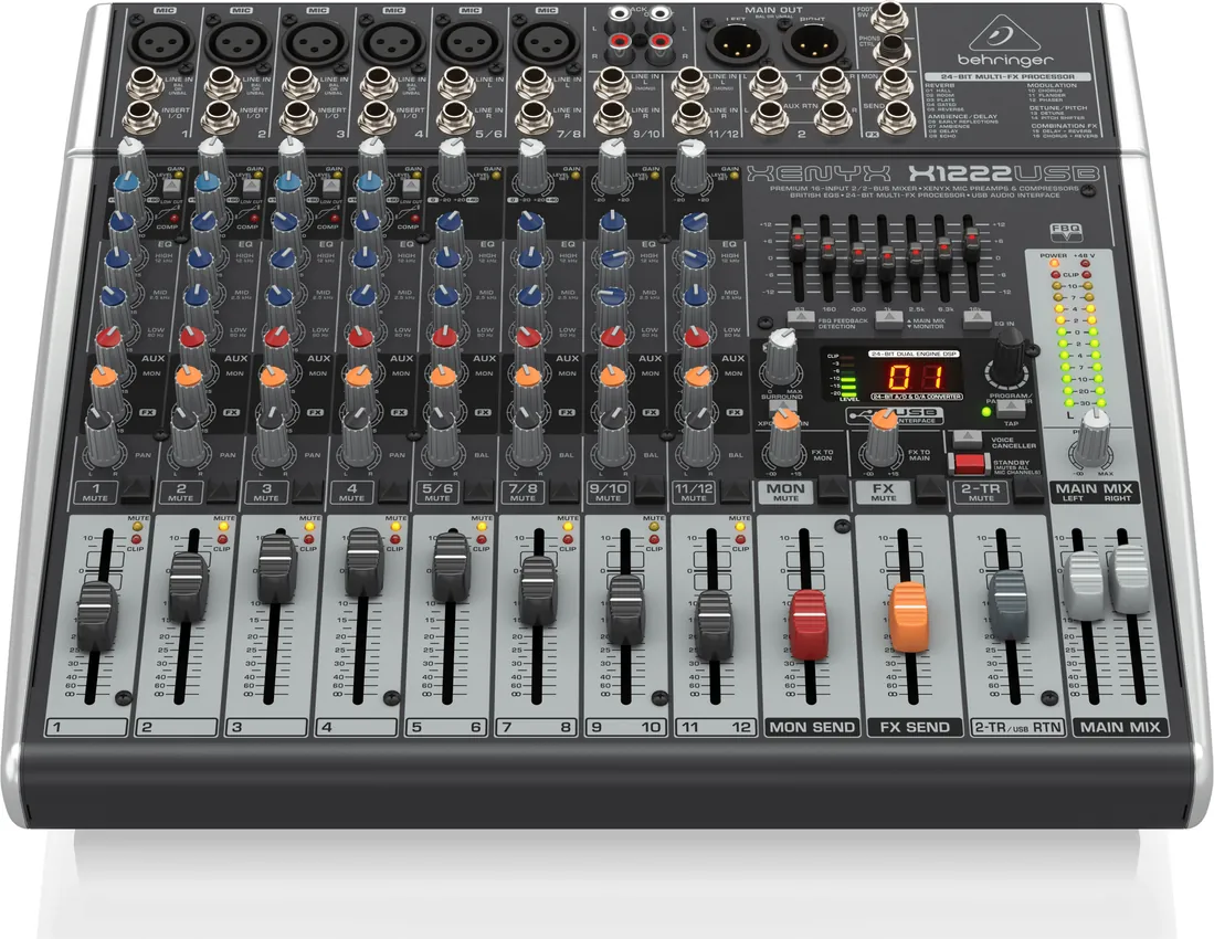 Mikser audio BEHRINGER XENYX X1222USB - miniatura