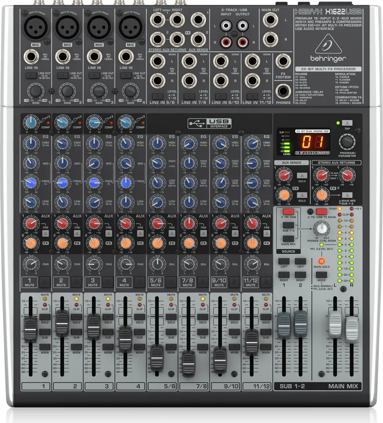 Mikser audio BEHRINGER XENYX X1622USB - miniatura