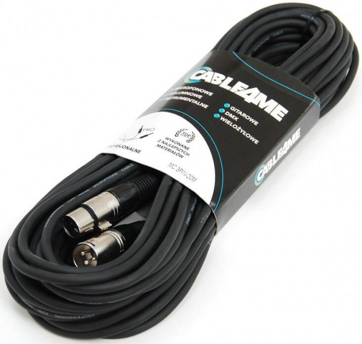 Kabel mikrofonowy CABLE4me XLR-XLR 20m