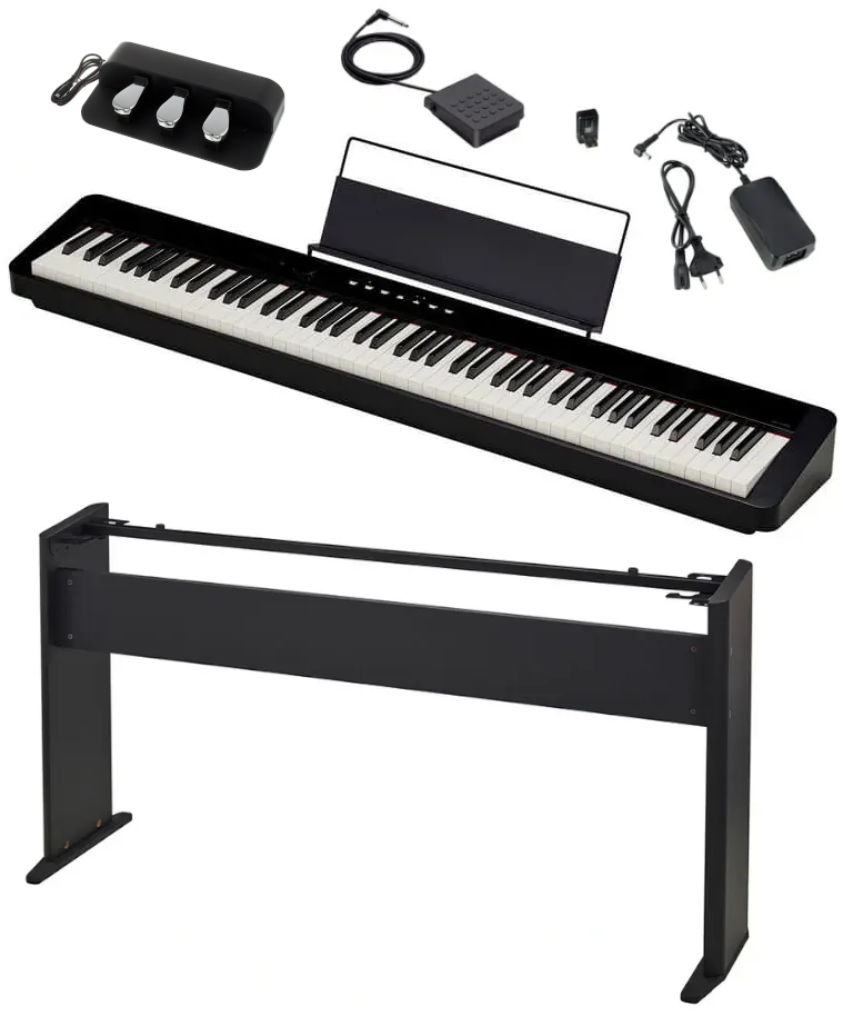 Pianino cyfrowe CASIO PX-S1100 BK + NOGI + LISTWA - miniatura