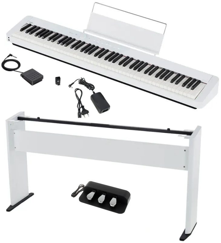 Pianino cyfrowe CASIO PX-S1100 WE + NOGI + LISTWA - miniatura