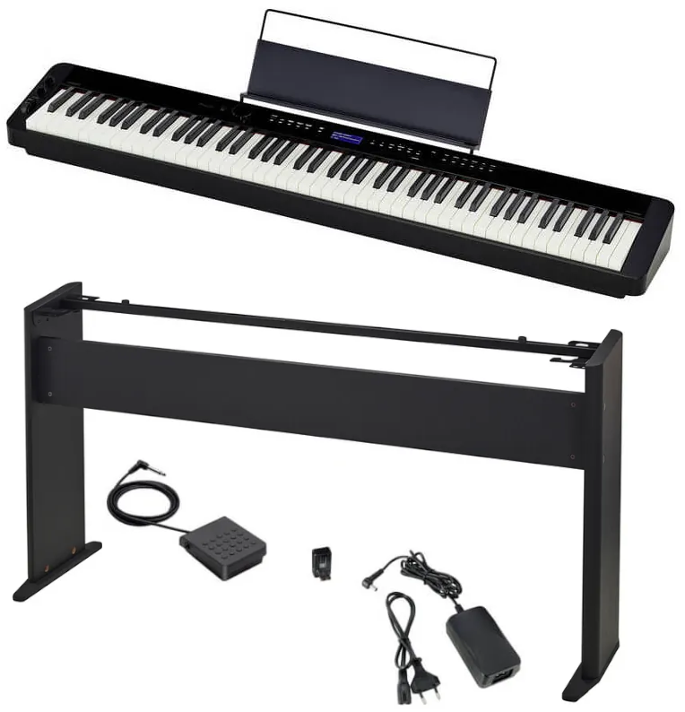 Pianino cyfrowe CASIO PX-S3100 BK + NOGI CS-68 - miniatura