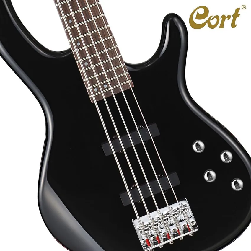 Gitara basowa Cort Action Bass V Plus BK - miniatura