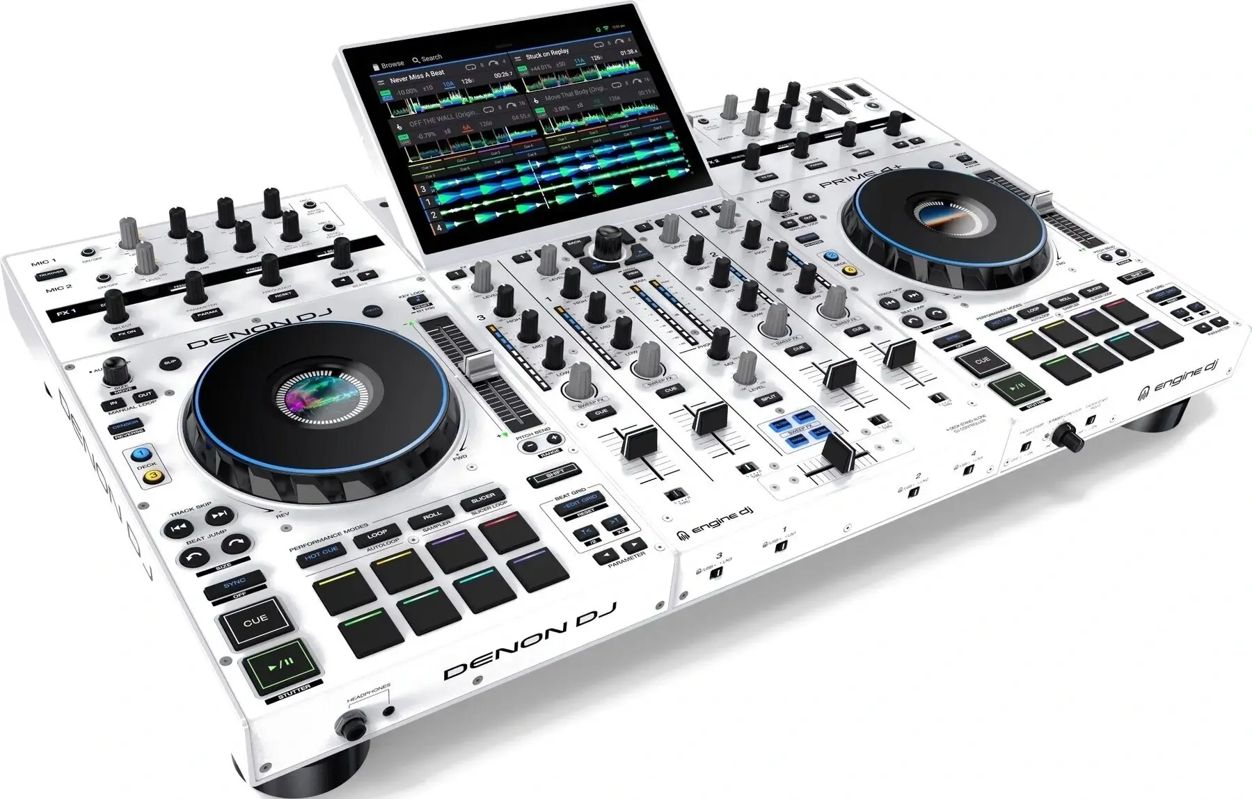 Kontroler DJ Denon DJ PRIME 4+ White - miniatura