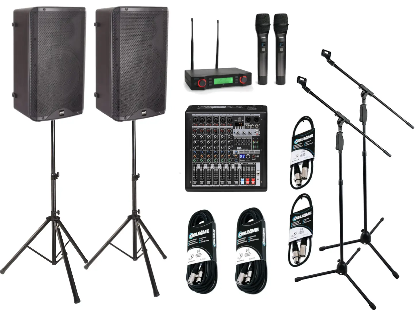 Zestaw nagłośnieniowy DNA BLX-12 + HLC 6 MK2 + VM DUAL VOCAL SET