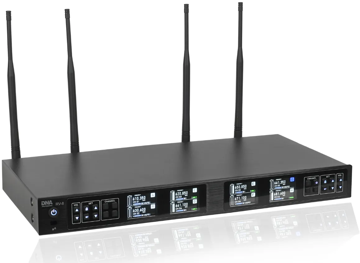 Mikrofon bezprzewodowy DNA RV-8 UHF 610-690 MHz - miniatura