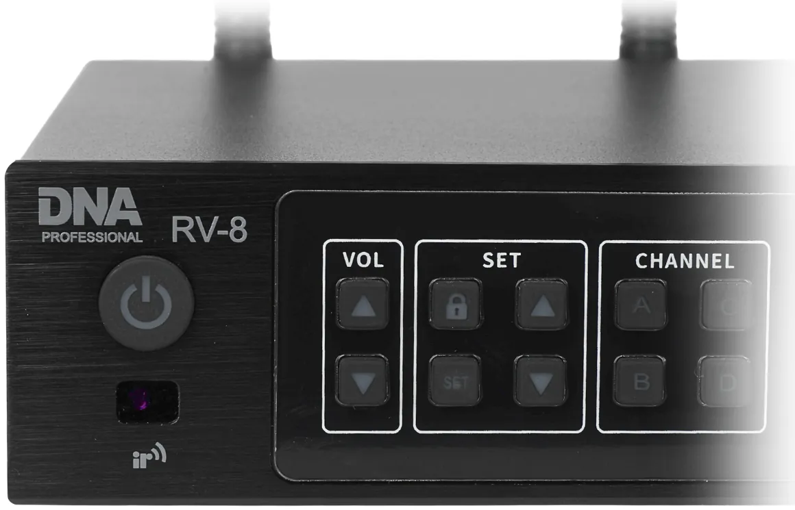 Mikrofon bezprzewodowy DNA RV-8 UHF 610-690 MHz - miniatura
