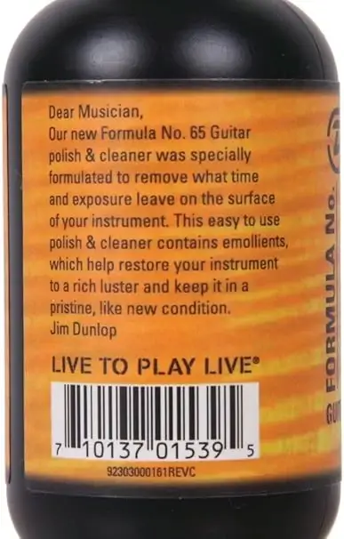 Płyn Dunlop 654 Formula 65 Guitar Polish and Cleaner /do pielęgnacji - miniatura
